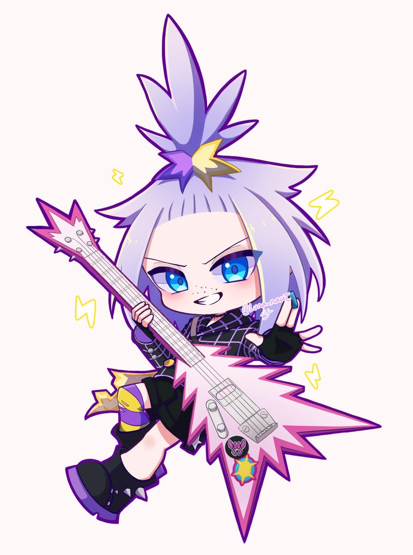 roxie (pokemon and 1 more) drawn by runa_(luna_naut)