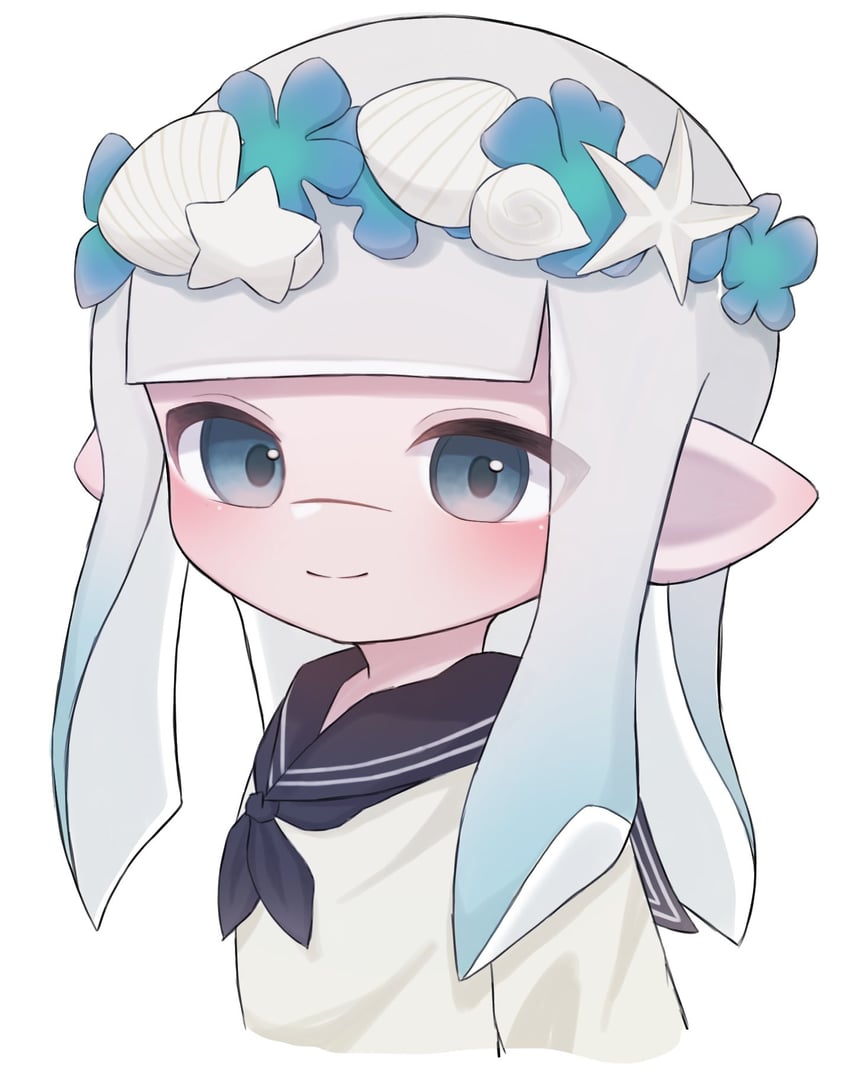 inkling player character and inkling girl (splatoon and 1 more) drawn by sh_f0y