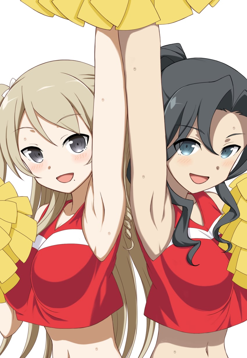 miroku renge and miroku yumiko (yuusha de aru and 3 more) drawn by ikarin_takori