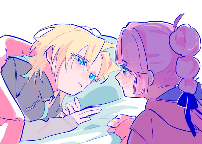 osawa rurino and anyoji hime (love live! and 1 more) drawn by pipi_(m1x_mix)
