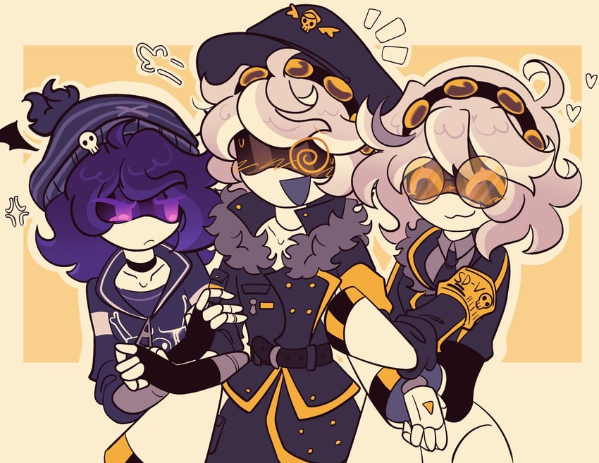 uzi, n, and v (murder drones) drawn by sd_dja