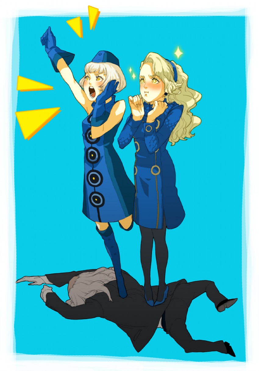 elizabeth, margaret, and igor (persona and 2 more) drawn by sarry23