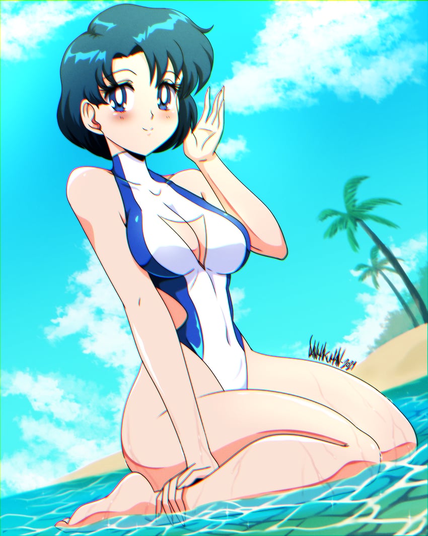 mizuno ami (bishoujo senshi sailor moon) drawn by danmakuman