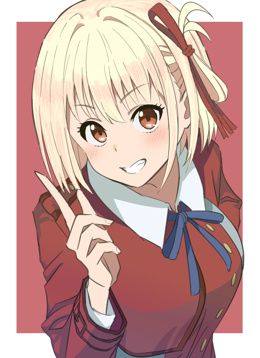 nishikigi chisato (lycoris recoil) drawn by mouhu4510