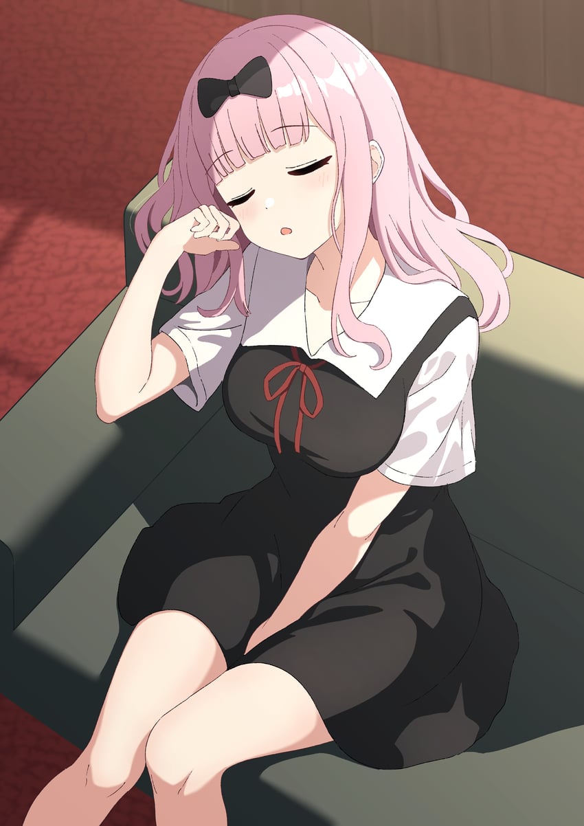 fujiwara chika (kaguya-sama wa kokurasetai ~tensai-tachi no renai zunousen~) drawn by pogeepoge
