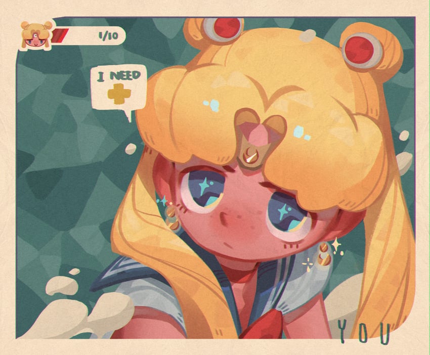 tsukino usagi and sailor moon (bishoujo senshi sailor moon) drawn by xinyue_xu