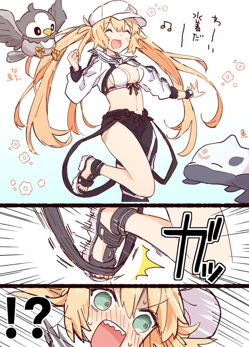 artoria pendragon, artoria caster, and starly (fate and 2 more) drawn by kak_hac