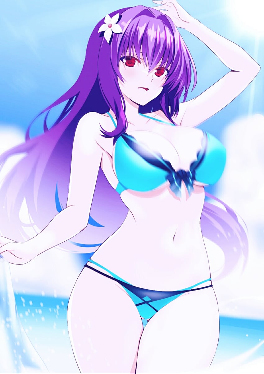 scathach and scathach skadi (fate and 1 more) drawn by engo_(aquawatery)