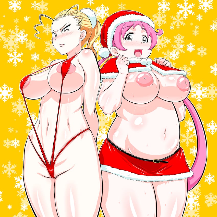 hasunuma riko and kouchi yukie (takamare! takamaru) drawn by takaryo