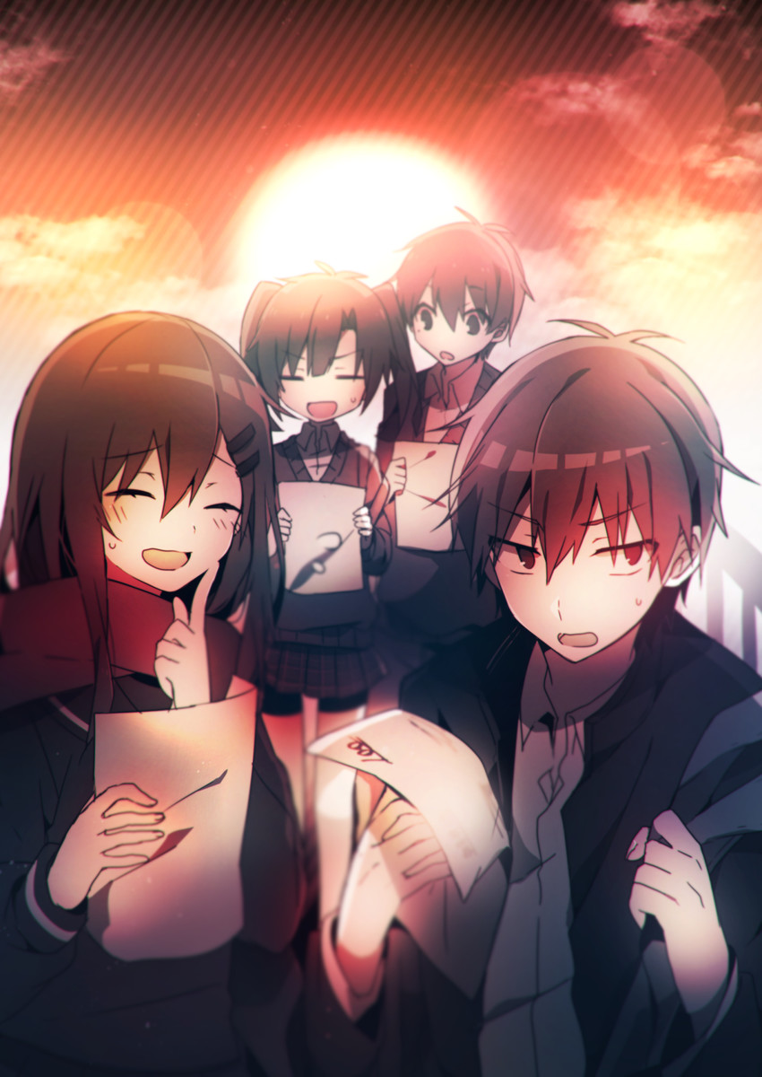 tateyama ayano, kisaragi shintarou, enomoto takane, and kokonose haruka (kagerou project) drawn by nanase09rr