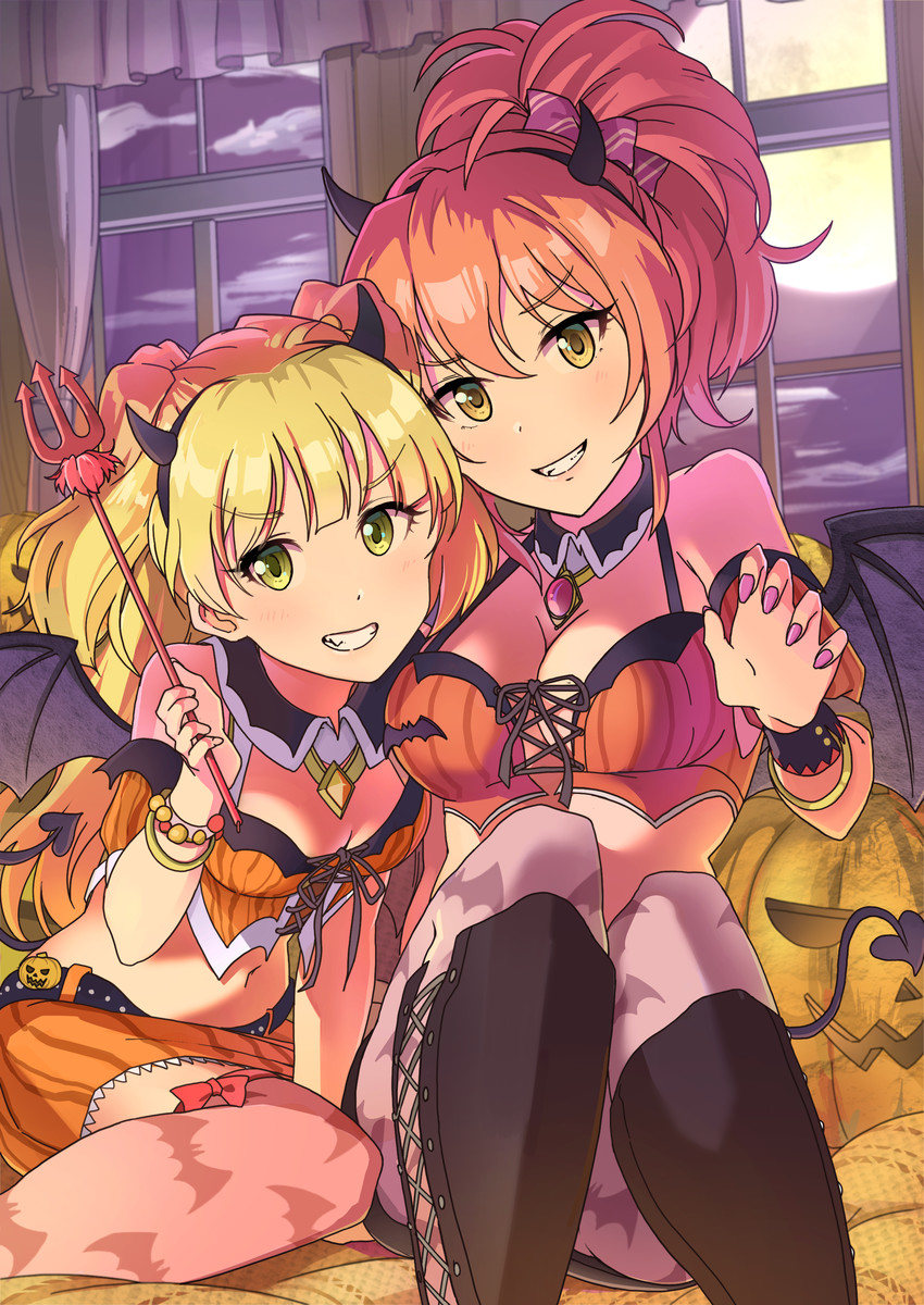 jougasaki mika and jougasaki rika (idolmaster and 1 more) drawn by wakamatsu372