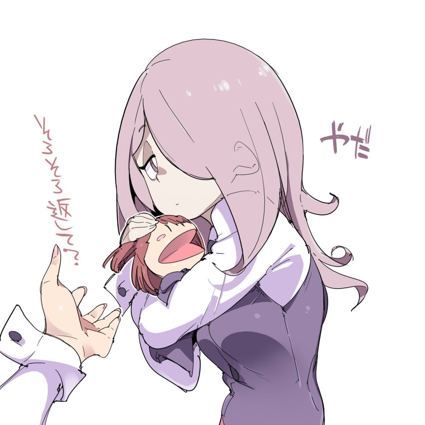 kagari atsuko and sucy manbavaran (little witch academia) drawn by chris_(mario)