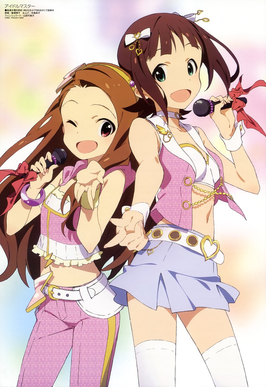 amami haruka and minase iori (idolmaster and 1 more) drawn by iizuka_haruko