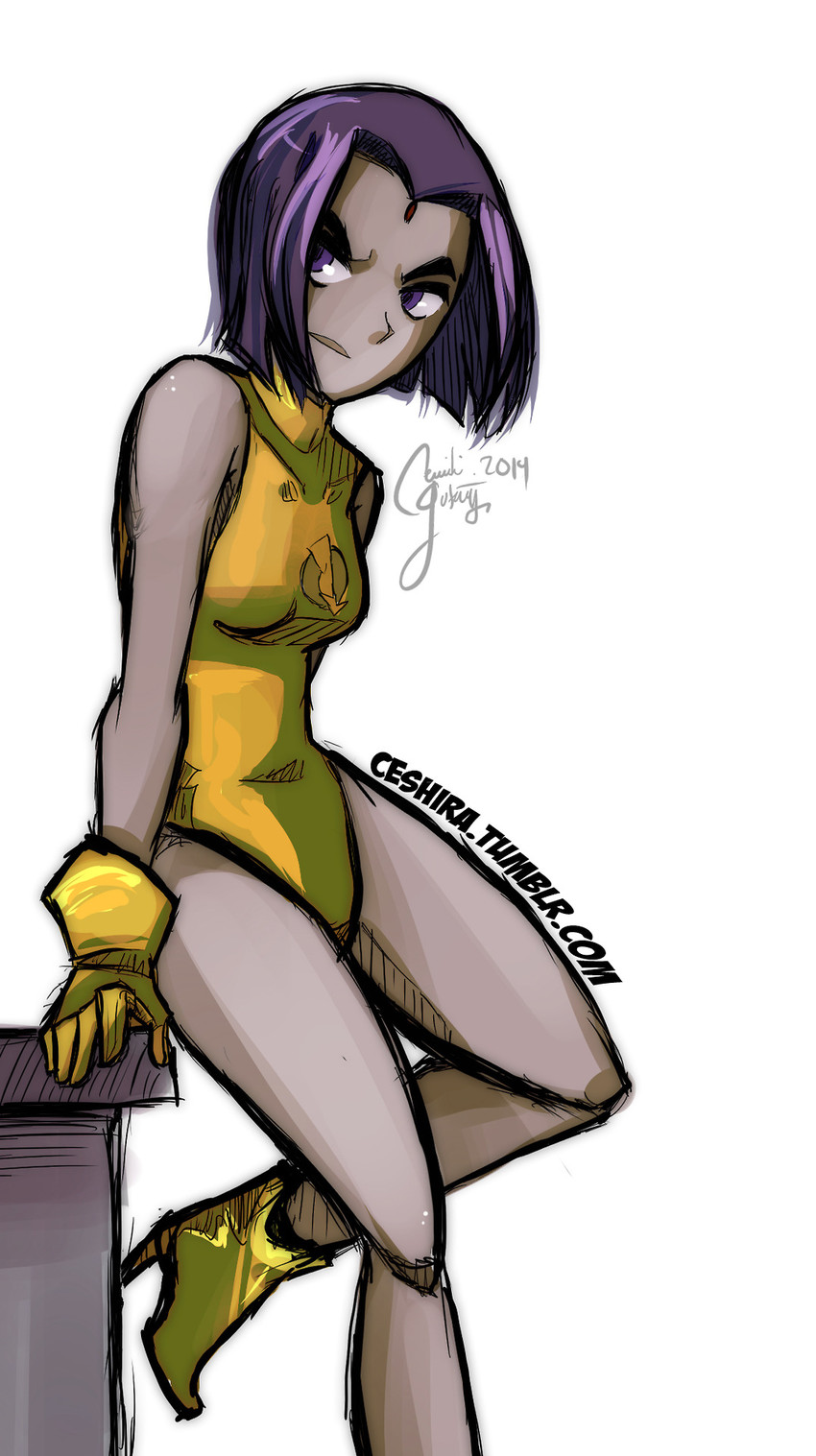 raven and lady legasus (dc comics and 2 more) drawn by ceshira