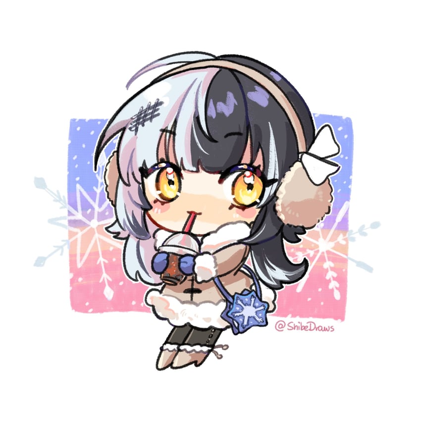 shiori novella (hololive and 1 more) drawn by shibedraws