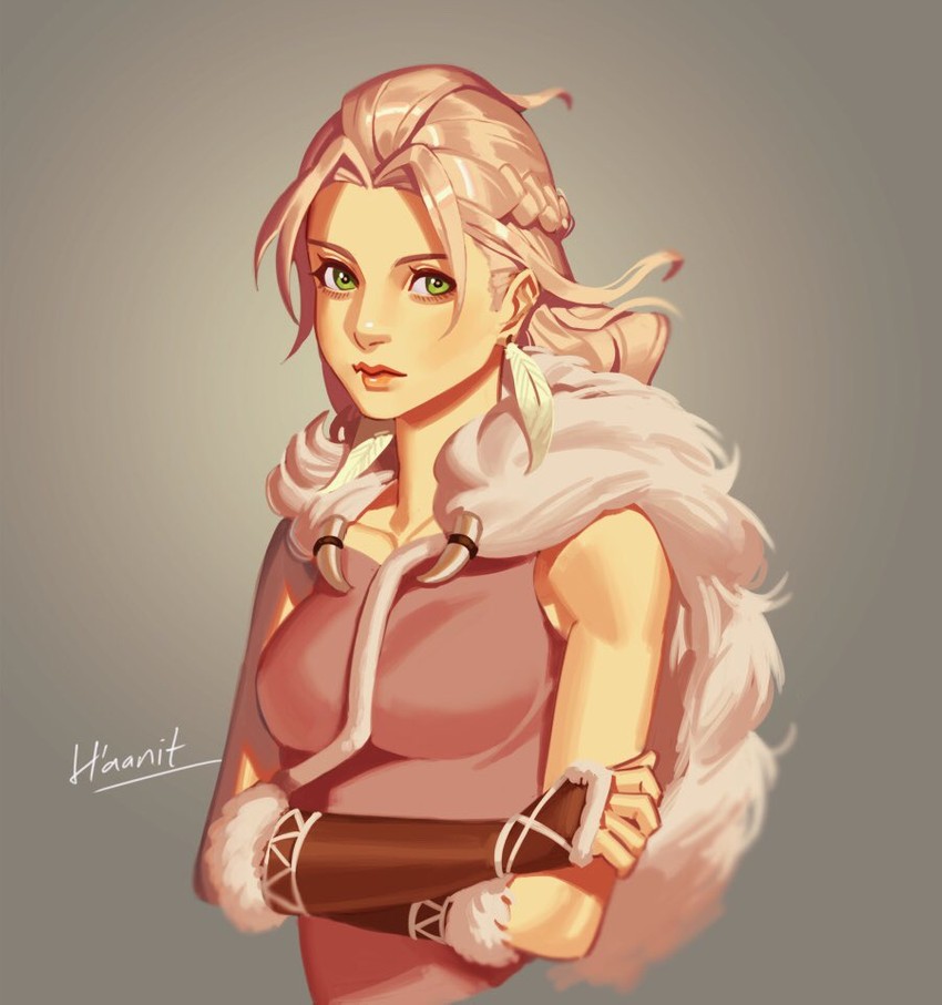 h'aanit (octopath traveler and 1 more) drawn by mella