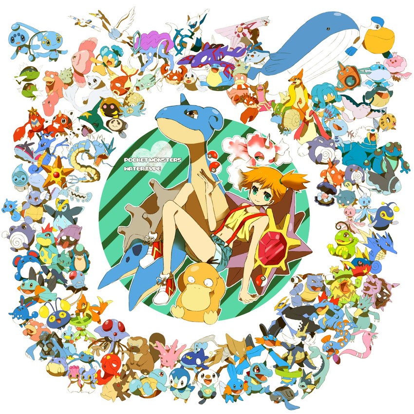 misty, rotom, piplup, vaporeon, oshawott, and 107 more (pokemon) drawn by mochi730