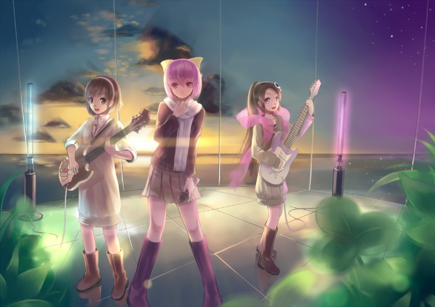 elysia de lute ima, nakagawa kanon, and takahara ayumi (kami nomi zo shiru sekai) drawn by lino-lin