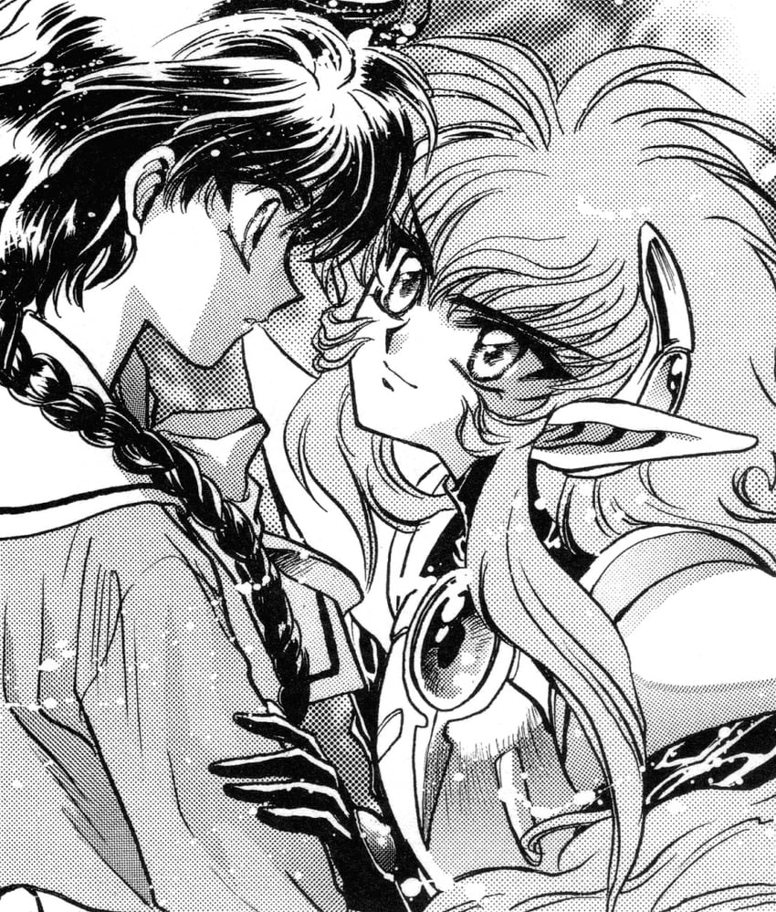 shidou hikaru and nova (magic knight rayearth) drawn by clamp_(circle)