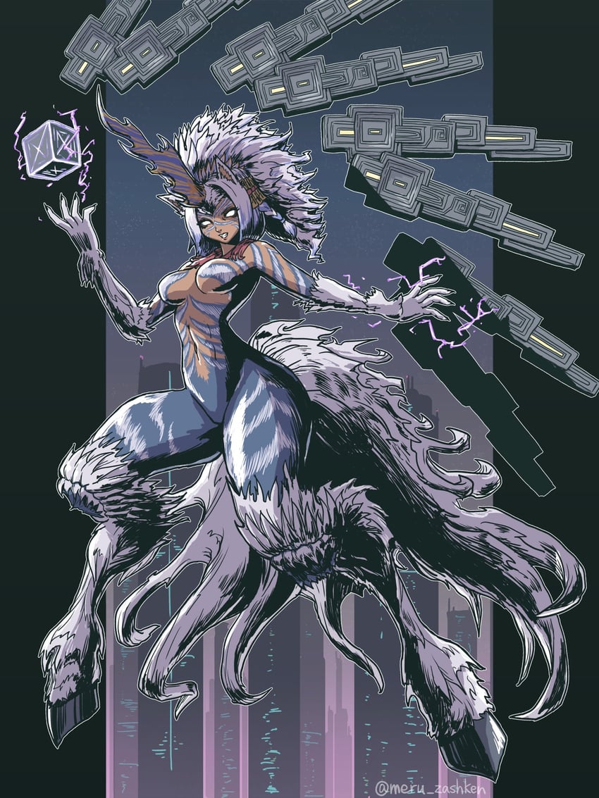eutrope and wicked thunder (final fantasy and 1 more) drawn by meru77464787