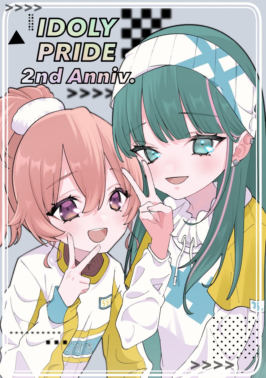 akazaki kokoro and komiyama ai (idoly pride) drawn by xx_ly_xo