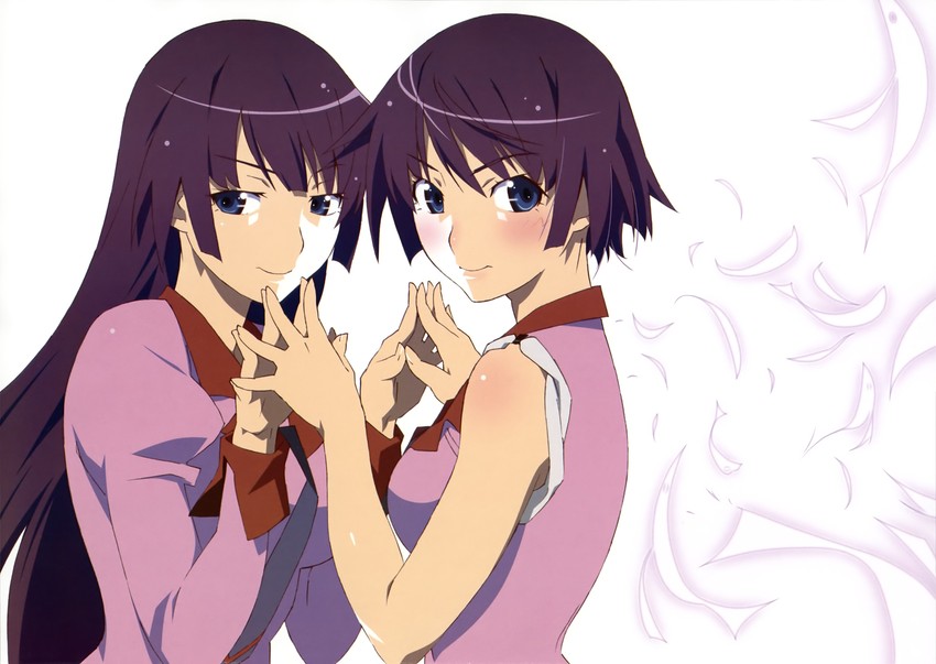senjougahara hitagi (monogatari and 2 more)