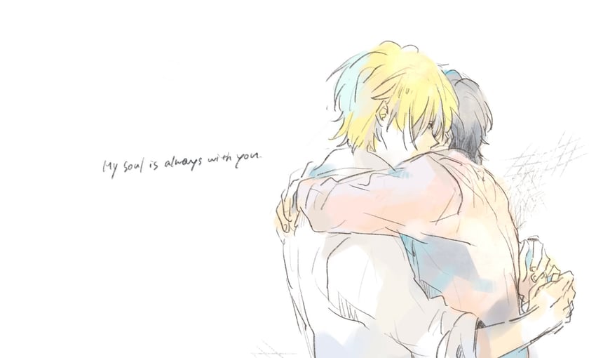 ash lynx and okumura eiji (banana fish) drawn by genpai39