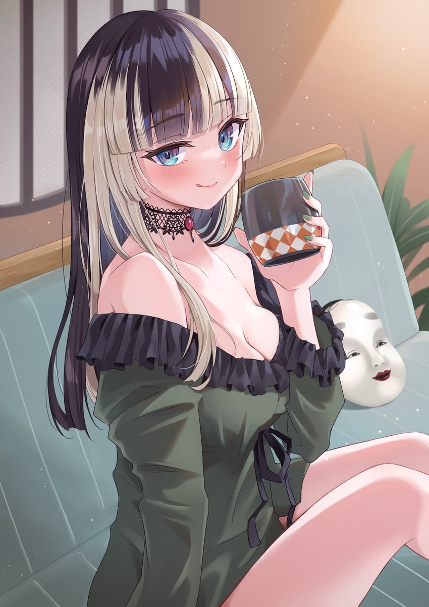 juufuutei raden (hololive and 1 more) drawn by null_maru