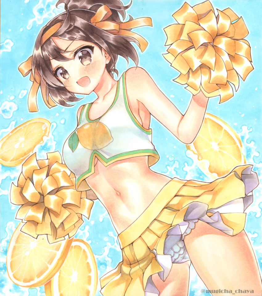 suzumiya haruhi (suzumiya haruhi no yuuutsu) drawn by mugicha_(mugicha0929)