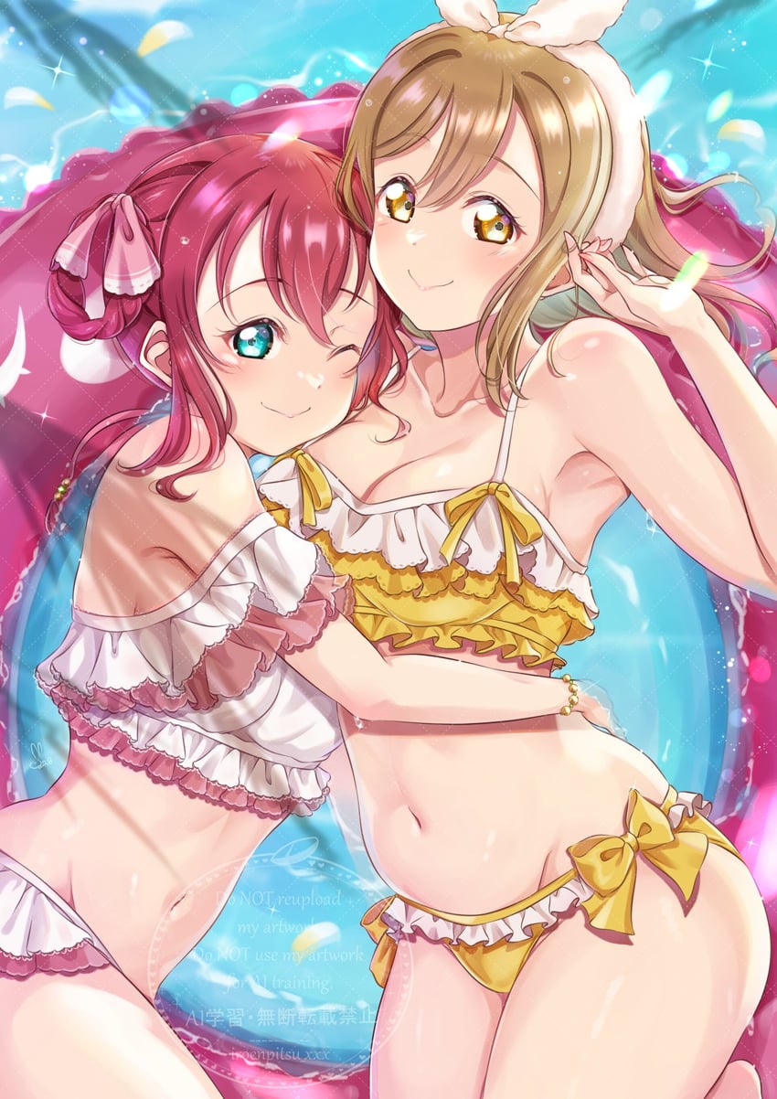 kunikida hanamaru and kurosawa ruby (love live! and 1 more) drawn by iroenpitsu_xxx