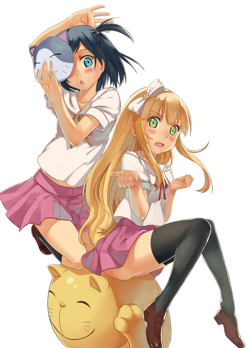 tsutsukakushi tsukiko and azuki azusa (hentai ouji to warawanai neko.) drawn by club3