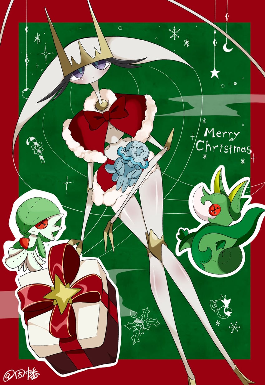 gardevoir, serperior, nihilego, and pheromosa (pokemon) drawn by inb795