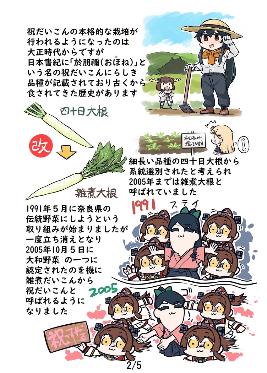 yuudachi, yuudachi kai ni, houshou, yukikaze, yamato, and 1 more (kantai collection and 1 more) drawn by seiran_(mousouchiku)