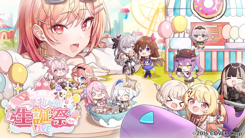 tokoyami towa, amane kanata, shirogane noel, hakui koyori, takane lui, and 7 more (hololive and 2 more) drawn by misyune
