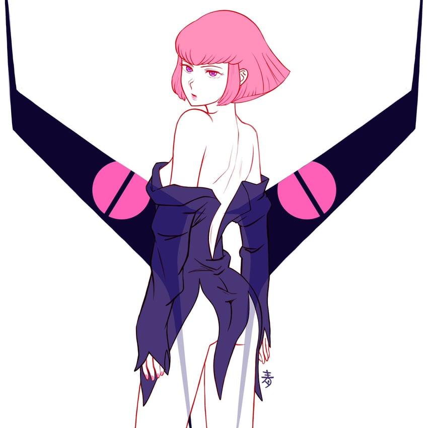 haman karn and qubeley (gundam and 1 more) drawn by aobito_sukoyaka_bystander