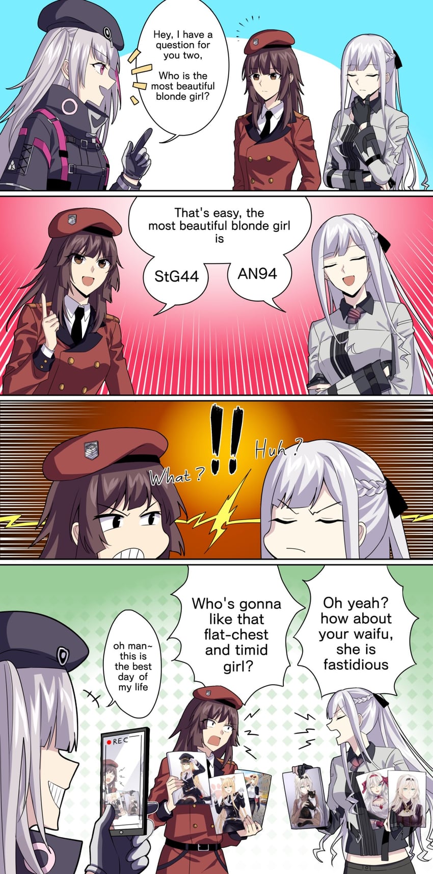 ak-12, commander, an-94, mdr, female commander, and 1 more (girls' frontline) drawn by suprii