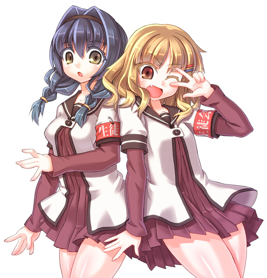 oomuro sakurako and furutani himawari (yuruyuri) drawn by yukimura_tsubame