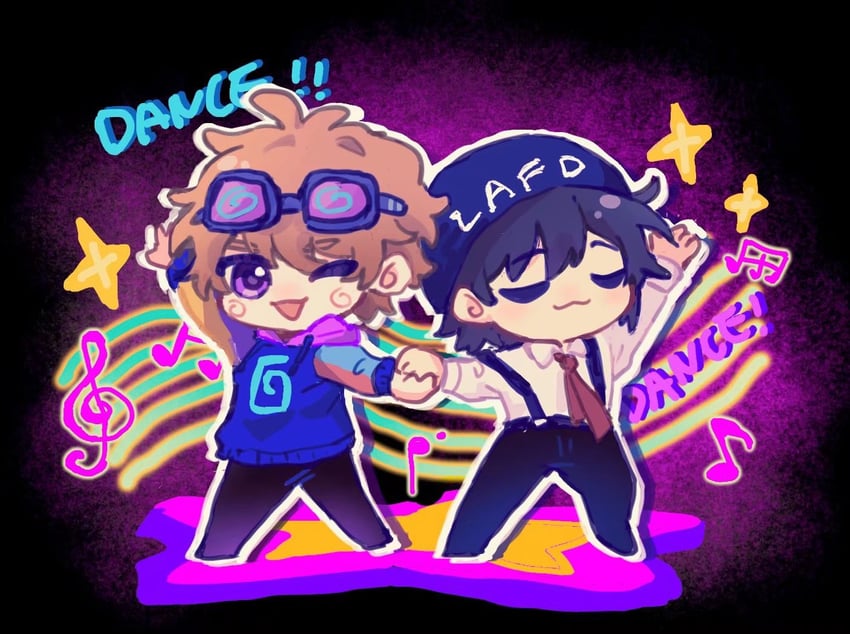 quackity and karl jacobs (minecraft youtube and 1 more) drawn by wangling_yinduren