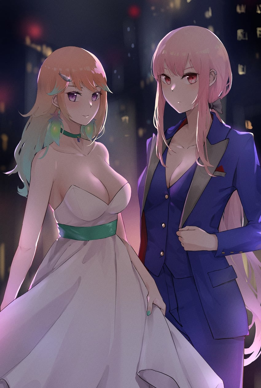 mori calliope and takanashi kiara (hololive and 1 more) drawn by mao_(mazd3385)