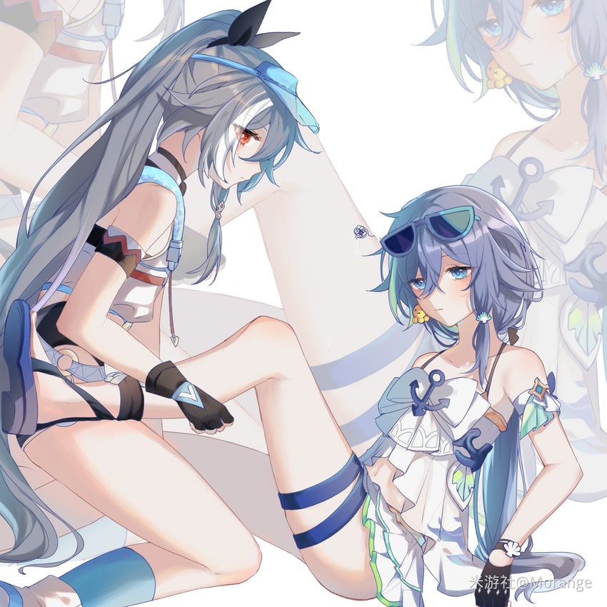 fu hua and herrscher of sentience (honkai and 1 more) drawn by mangzhi_yaoyao