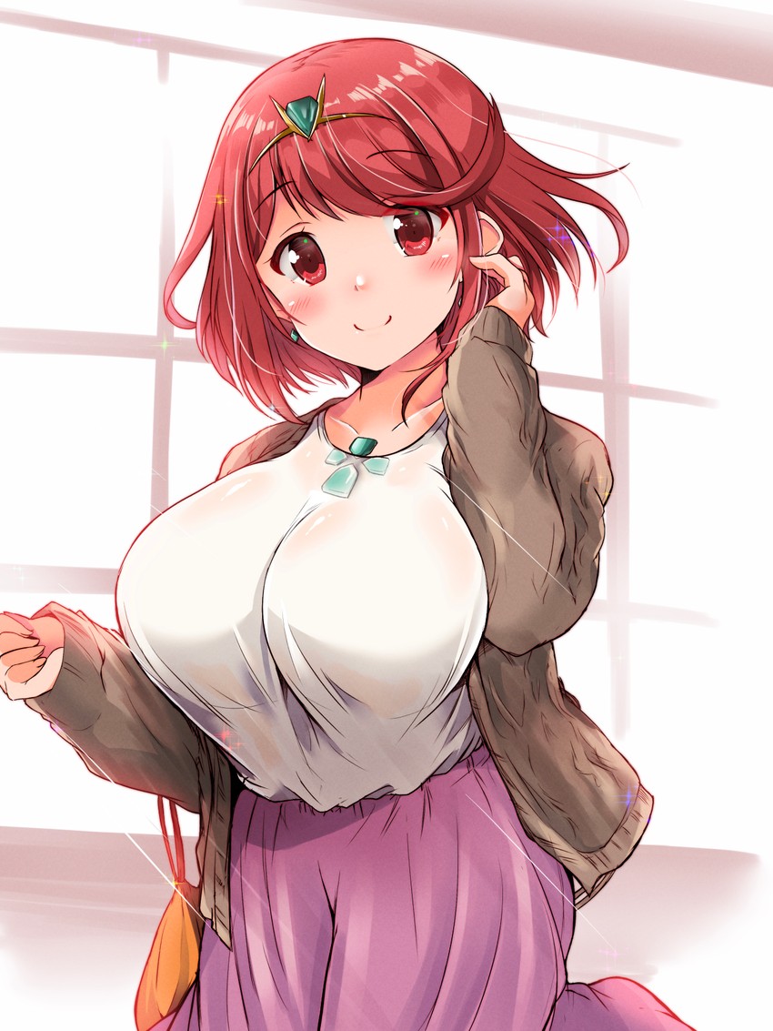 pyra (xenoblade chronicles and 1 more) drawn by kurokaze_no_sora