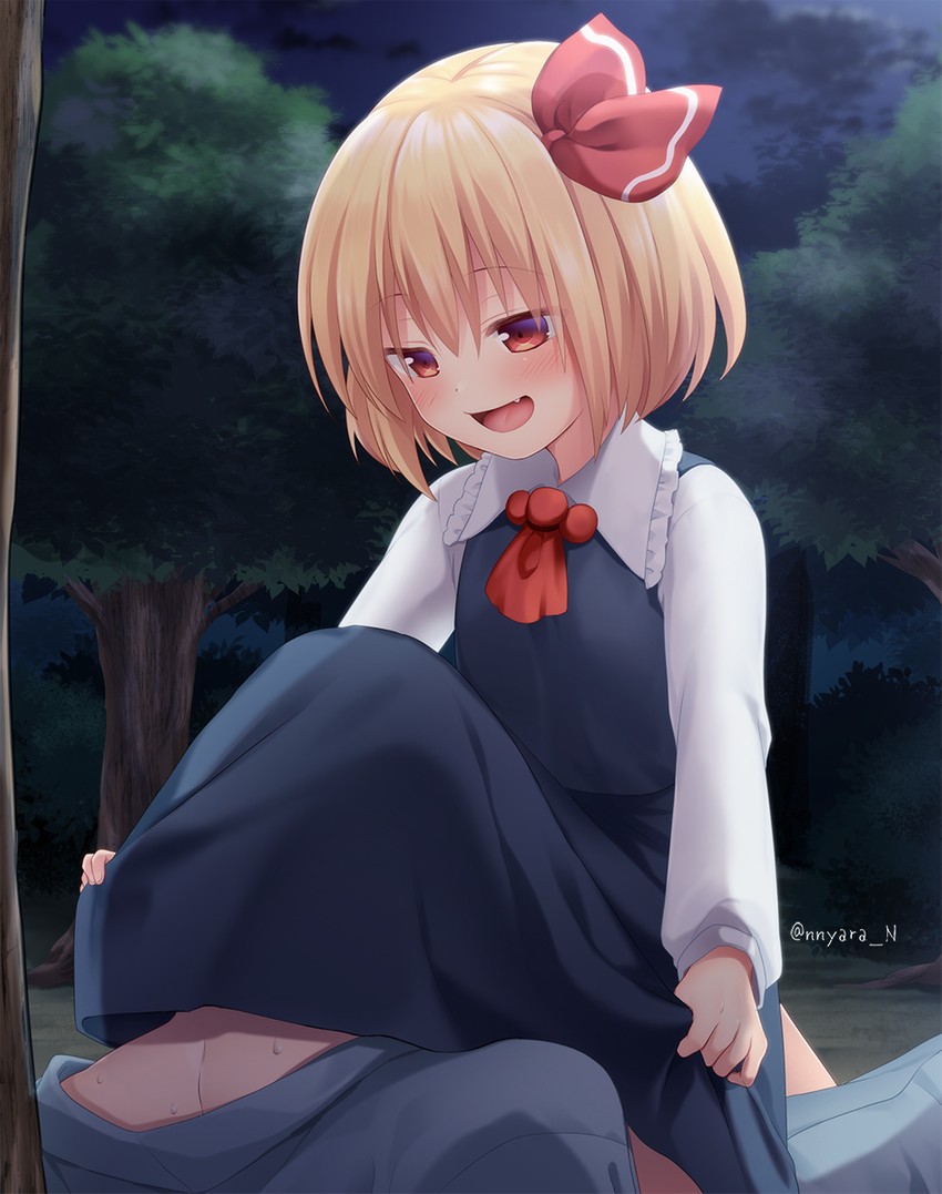 rumia (touhou) drawn by nnyara