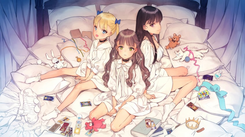 florine, cordelia, and chloe (machine child) drawn by oyari_ashito