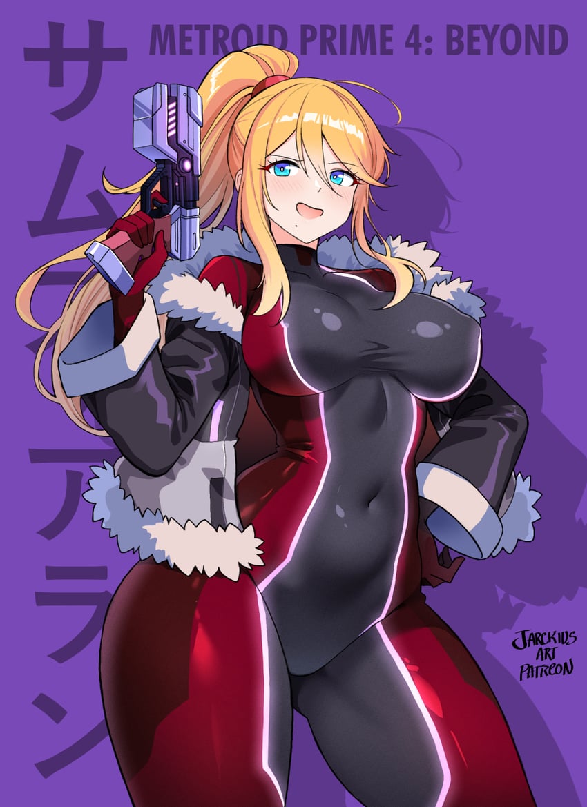 samus aran (metroid and 1 more) drawn by jarckius