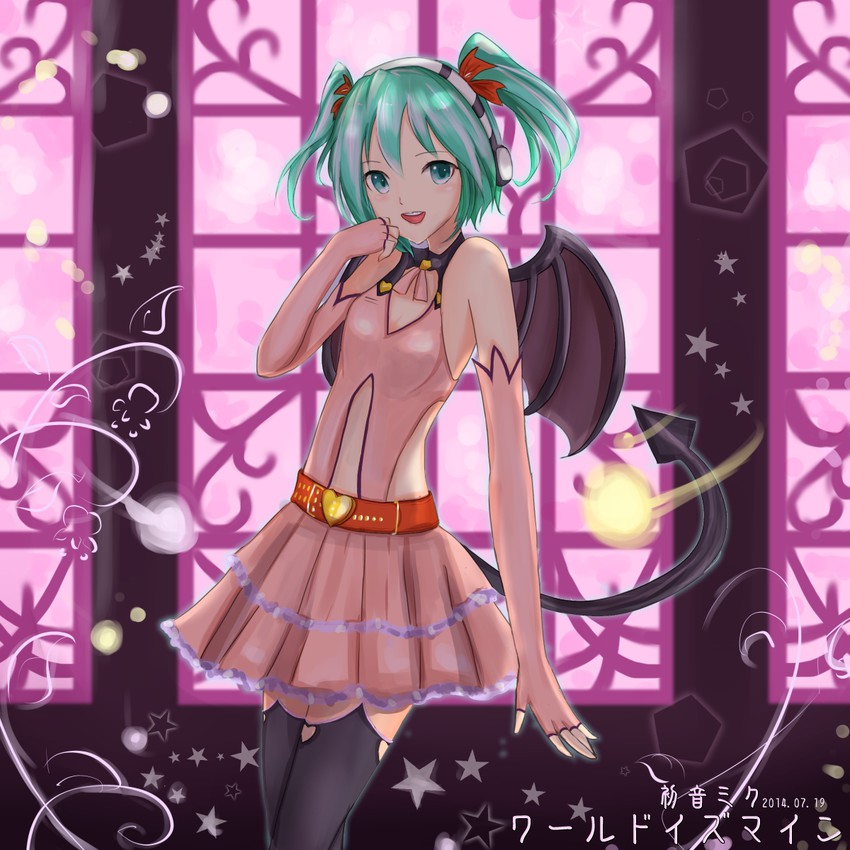 hatsune miku (vocaloid and 1 more) drawn by kinomtan