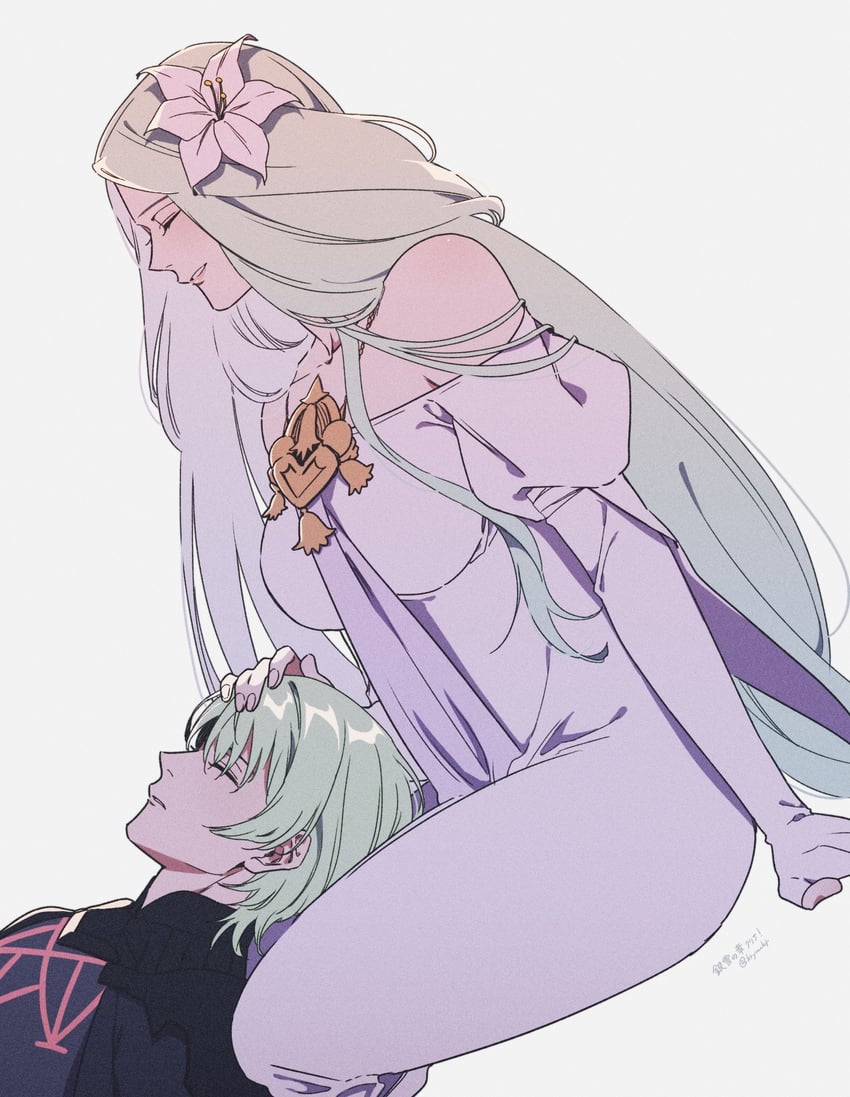 male byleth and rhea (fire emblem and 1 more) drawn by tuzuriya