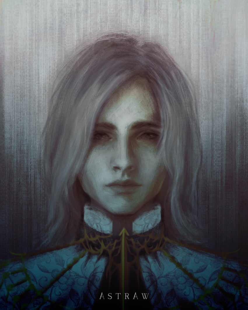 dark sun gwyndolin (dark souls and 1 more) drawn by astraw