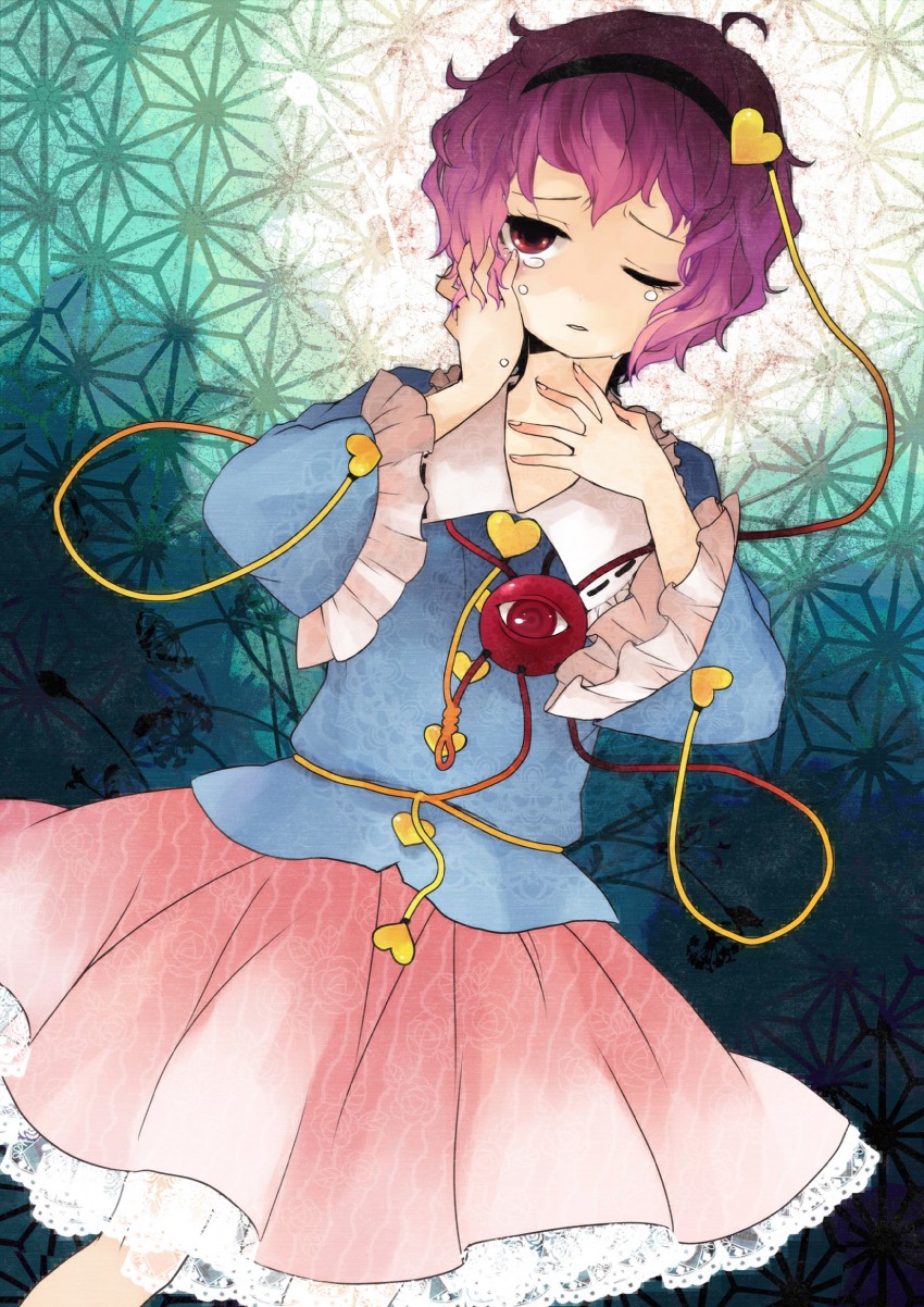 komeiji satori (touhou) drawn by katagiri_(mighty_swing)