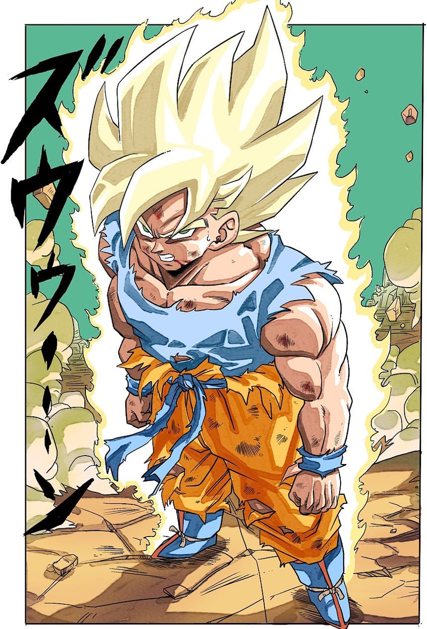 son goku (dragon ball and 1 more) drawn by reeya