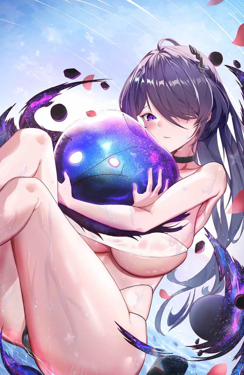 acheron and ix (honkai and 1 more) drawn by annasui_factory